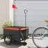 Remorcă pentru biciclete, negru și portocaliu, 45 kg, fier GartenMobel Dekor