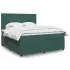 Pat box spring cu saltea, roz, 200x200 cm, catifea GartenMobel Dekor
