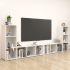 Dulapuri TV, 4 buc., alb, 107x35x37 cm, lemn prelucrat GartenMobel Dekor