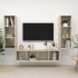 Set de dulapuri TV, 3 piese, alb, lemn prelucrat GartenMobel Dekor