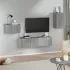 Set dulapuri TV, 4 piese, gri sonoma, lemn prelucrat GartenMobel Dekor