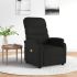 Fotoliu de masaj electric rabatabil, crem, textil GartenMobel Dekor