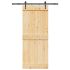Ușă glisantă cu set feronerie, 90x210 cm, lemn masiv de pin GartenMobel Dekor