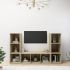 Dulapuri TV, 2 buc., alb, 107x35x37 cm, lemn prelucrat GartenMobel Dekor