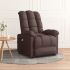 Fotoliu de masaj electric rabatabil, crem, textil GartenMobel Dekor