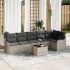 Set de canapea pentru grădină cu 7 piese cu perne Brown Poly Rattan, Set de canapea pentru grădină cu 2 locuri cu depozitare și perne Beige Poly Rattan GartenMobel Dekor