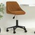 Scaun de birou pivotant, negru, catifea GartenMobel Dekor