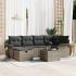Set de Sofa 7 Piese cu Perne Bej Ratan Poly GartenMobel Dekor