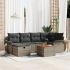 Set de Sofa de Grădină 7 Piese cu Perne Bej Poli Ratan GartenMobel Dekor