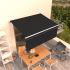 Copertină retractabilă manual cu stor, antracit, 4x3 m GartenMobel Dekor