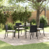 Set de dining pentru grădină 5 piese Negru Rattan sintetic GartenMobel Dekor