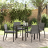 Set de dining pentru grădină 3 piese Negru Poliratan GartenMobel Dekor