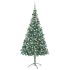 Brad Crăciun artificial pre-iluminat globuri/conuri pin 210 cm GartenMobel Dekor