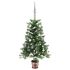 Brad Crăciun pre-iluminat cu set globuri, verde, 150 cm GartenMobel Dekor