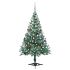 Brad Crăciun artificial pre-iluminat globuri/conuri pin 180 cm GartenMobel Dekor