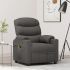 Fotoliu de masaj electric rabatabil, crem, textil GartenMobel Dekor