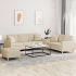 Set de canapele cu perne, 3 piese, gri închis, textil GartenMobel Dekor
