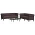 Set de canapele, 2 piese, gri deschis, material textil GartenMobel Dekor