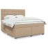 Pat box spring cu saltea, alb, 180x200 cm, piele ecologică GartenMobel Dekor