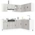 Set dulap de bucătărie 11 piese „Porto” stejar artizanal lemn GartenMobel Dekor