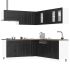 Set dulap de bucătărie 11 piese „Kalmar” alb lucios Lemn GartenMobel Dekor