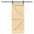 Ușă glisantă cu set de feronerie 80x210 cm, lemn masiv de pin GartenMobel Dekor