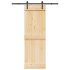 Ușă glisantă cu set feronerie, 90x210 cm, lemn masiv de pin GartenMobel Dekor
