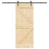 Ușă glisantă cu set de feronerie 70x210 cm, lemn masiv de pin GartenMobel Dekor