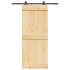Ușă glisantă cu set de feronerie 70x210 cm, lemn masiv de pin GartenMobel Dekor