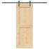 Ușă glisantă cu set feronerie, 90x210 cm, lemn masiv de pin GartenMobel Dekor