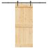Ușă glisantă cu set feronerie, 90x210 cm, lemn masiv de pin GartenMobel Dekor