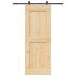 Ușă glisantă cu set de feronerie 95x210 cm, lemn masiv de pin GartenMobel Dekor