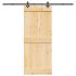 Ușă glisantă cu set de feronerie 70x210 cm, lemn masiv de pin GartenMobel Dekor