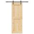 Ușă glisantă cu set feronerie, 90x210 cm, lemn masiv de pin GartenMobel Dekor