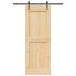 Ușă glisantă cu set de feronerie 95x210 cm, lemn masiv de pin GartenMobel Dekor