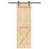 Ușă glisantă cu set de feronerie 70x210 cm, lemn masiv de pin GartenMobel Dekor