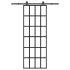 Ușă glisantă cu set feronerie 102x205 cm ESG sticlă și aluminiu GartenMobel Dekor