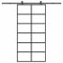 Ușă glisantă cu set feronerie, 76x205 cm, sticlă ESG/aluminiu GartenMobel Dekor
