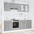 Set dulapuri de bucătărie, 8 piese, alb, PAL GartenMobel Dekor
