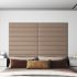 Panouri de perete 12 buc. cappuccino 30x15 cm piele eco 0,54 m² GartenMobel Dekor