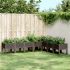 Jardinieră de grădină cu picioare, maro, 80x40x42 cm, PP GartenMobel Dekor
