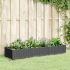 Jardinieră de grădină cu spalier, negru, 43,5x43,5x43,5 cm, PP GartenMobel Dekor