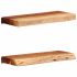 Rafturi de perete 2 buc 60x20x3,5 cm Lemn masiv de salcâm GartenMobel Dekor