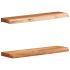 Rafturi de perete 2 buc 60x20x3,5 cm Lemn masiv de salcâm GartenMobel Dekor