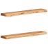 Rafturi de perete 2 buc 60x20x3,5 cm Lemn masiv de salcâm GartenMobel Dekor