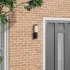 Lampa de perete de exterior cu senzor Negru din Oțel Inoxidabil IP44 GartenMobel Dekor