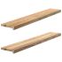 Pervaz 2 buc lemn masiv de maro deschis 120x20x2 cm GartenMobel Dekor