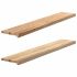 Pervaz 2 buc lemn masiv de stejar netratat 110x25x2 cm GartenMobel Dekor