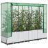 Strat înălțat cu husă de seră, aspect ratan, 120x40x123 cm GartenMobel Dekor