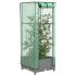 Strat înălțat cu husă de seră, aspect ratan, 40x40x123 cm GartenMobel Dekor
